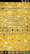 SMS Messages GlitterGold Glass Скриншот 4