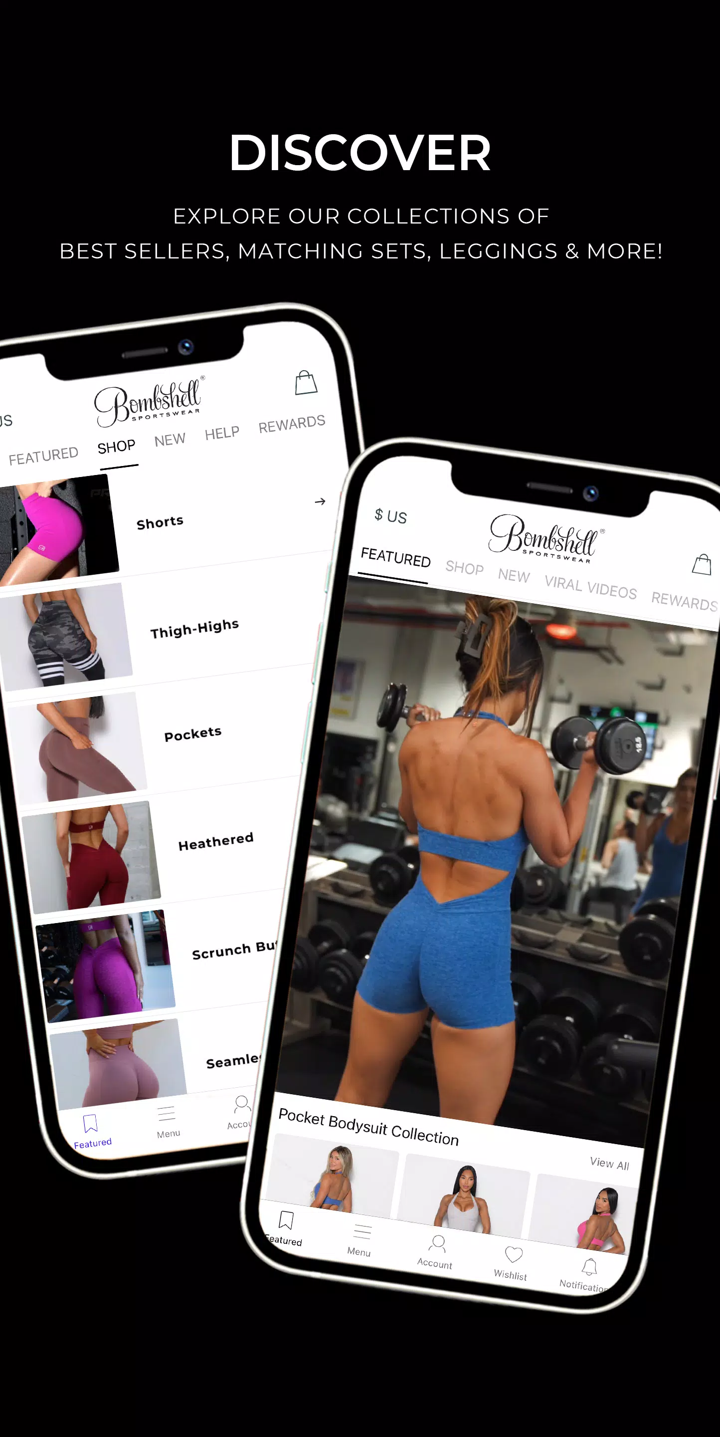 Bombshell Sportswear. Screenshot 3