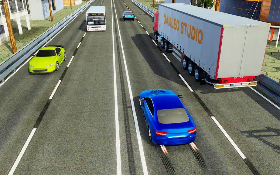Real Highway Traffic Car Race Captura de tela 2
