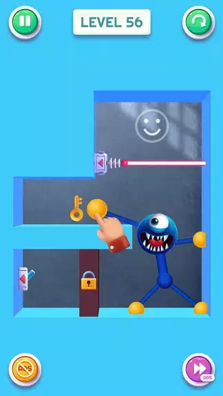 Blue Monster: Stretch Game Ekran Görüntüsü 2