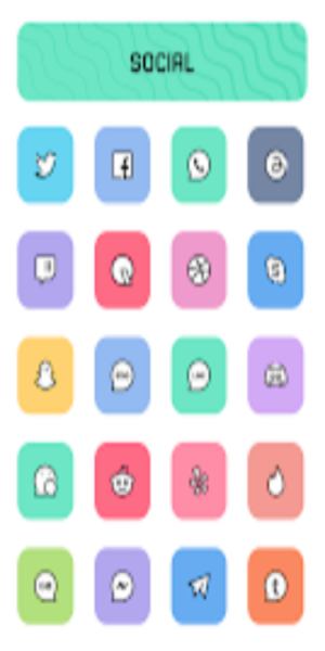 蠟筆自適應ICONPACK MOD APK