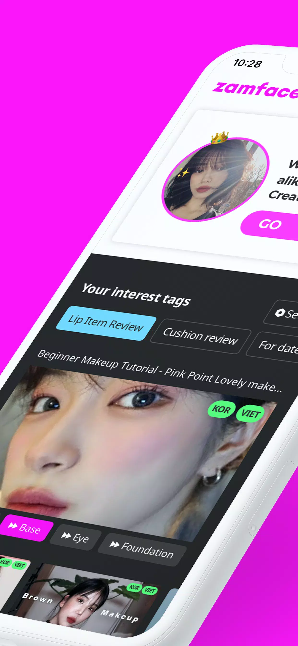 zamface- your makeup guide! Скриншот 1