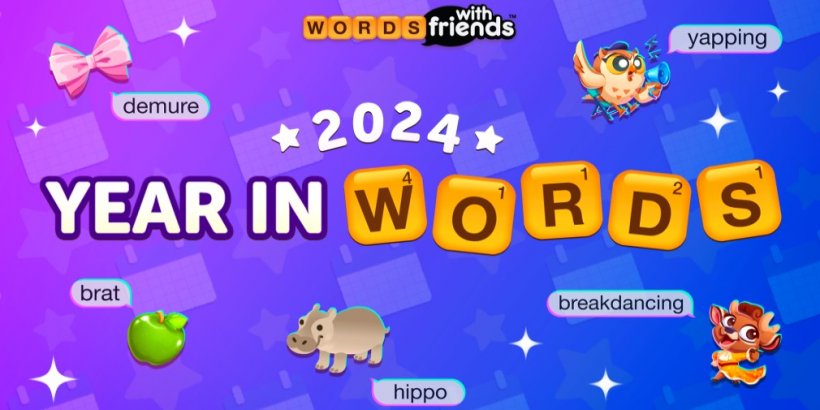 Words With Friends está recapitulando os melhores momentos de 2024 com o recurso Your Year in Words