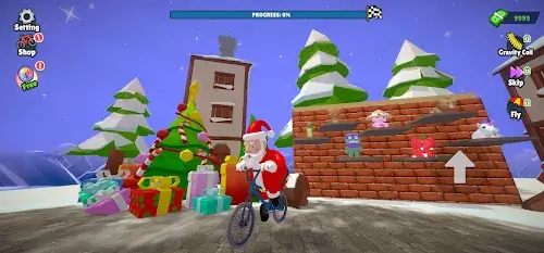 Santa Bike Master Captura de tela 1