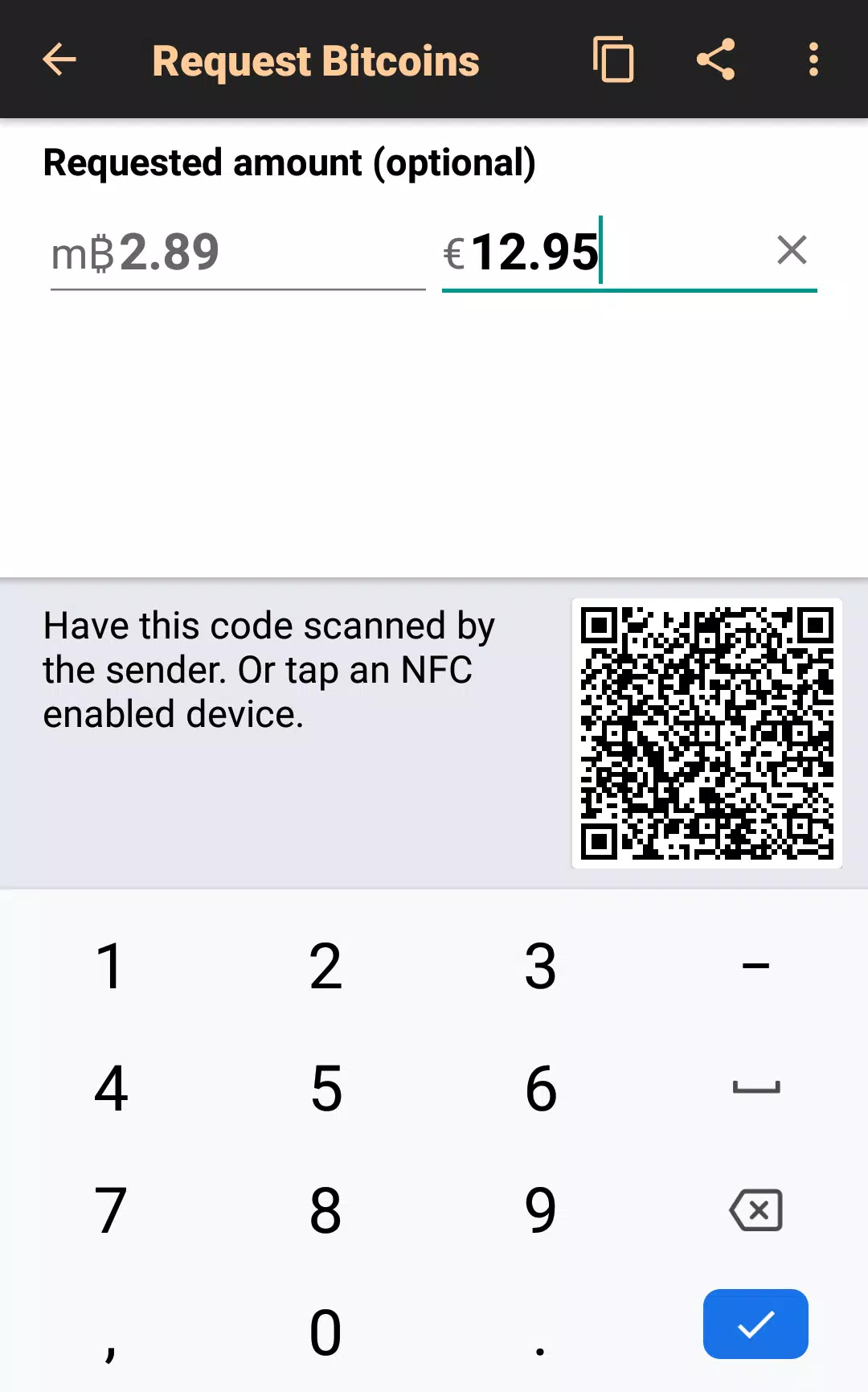 Bitcoin Wallet スクリーンショット 3