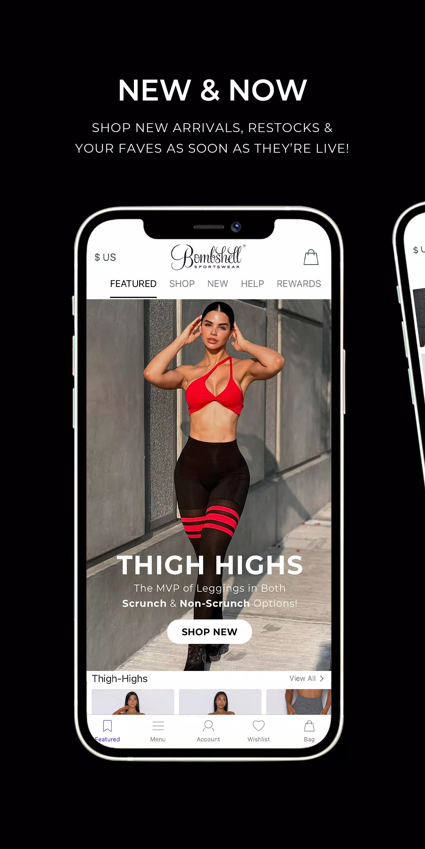 Bombshell Sportswear. Screenshot 2