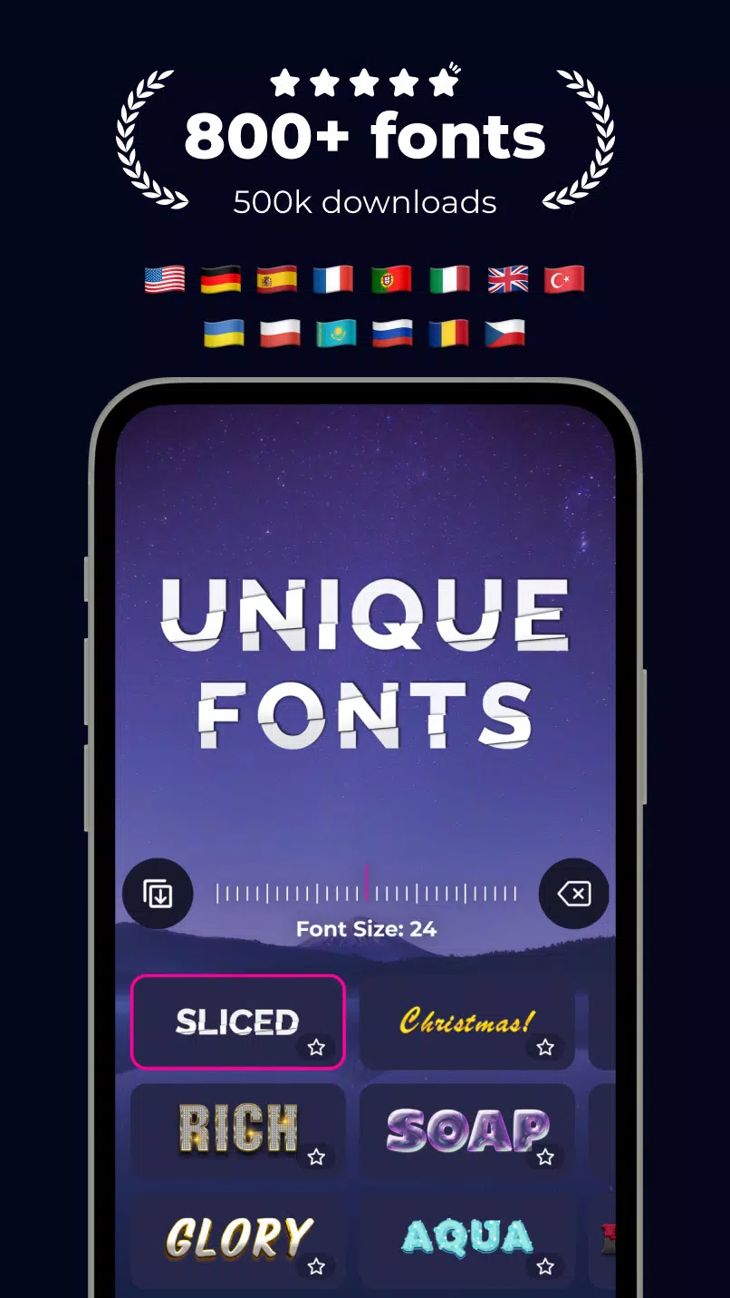 Fonts & Stickers. Add text 스크린샷 4
