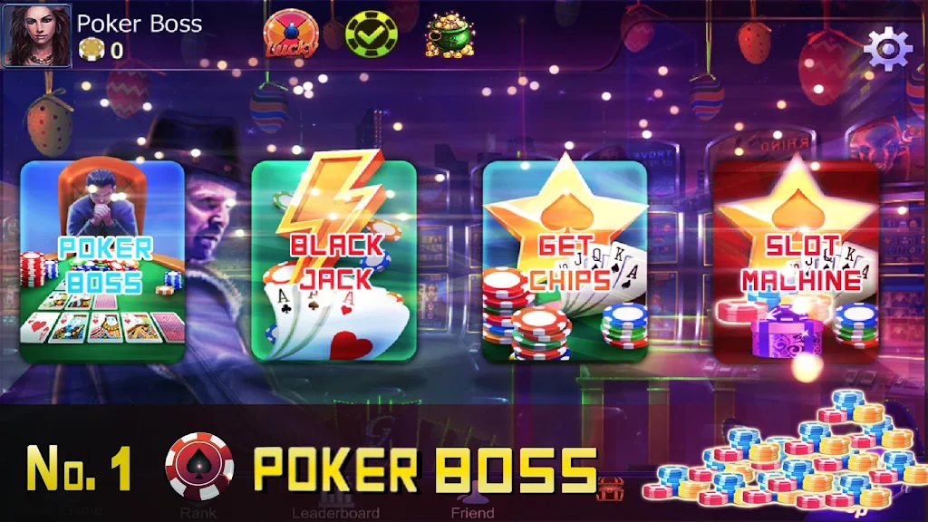 Poker Boss: Texas Holdem Offline Скриншот 1