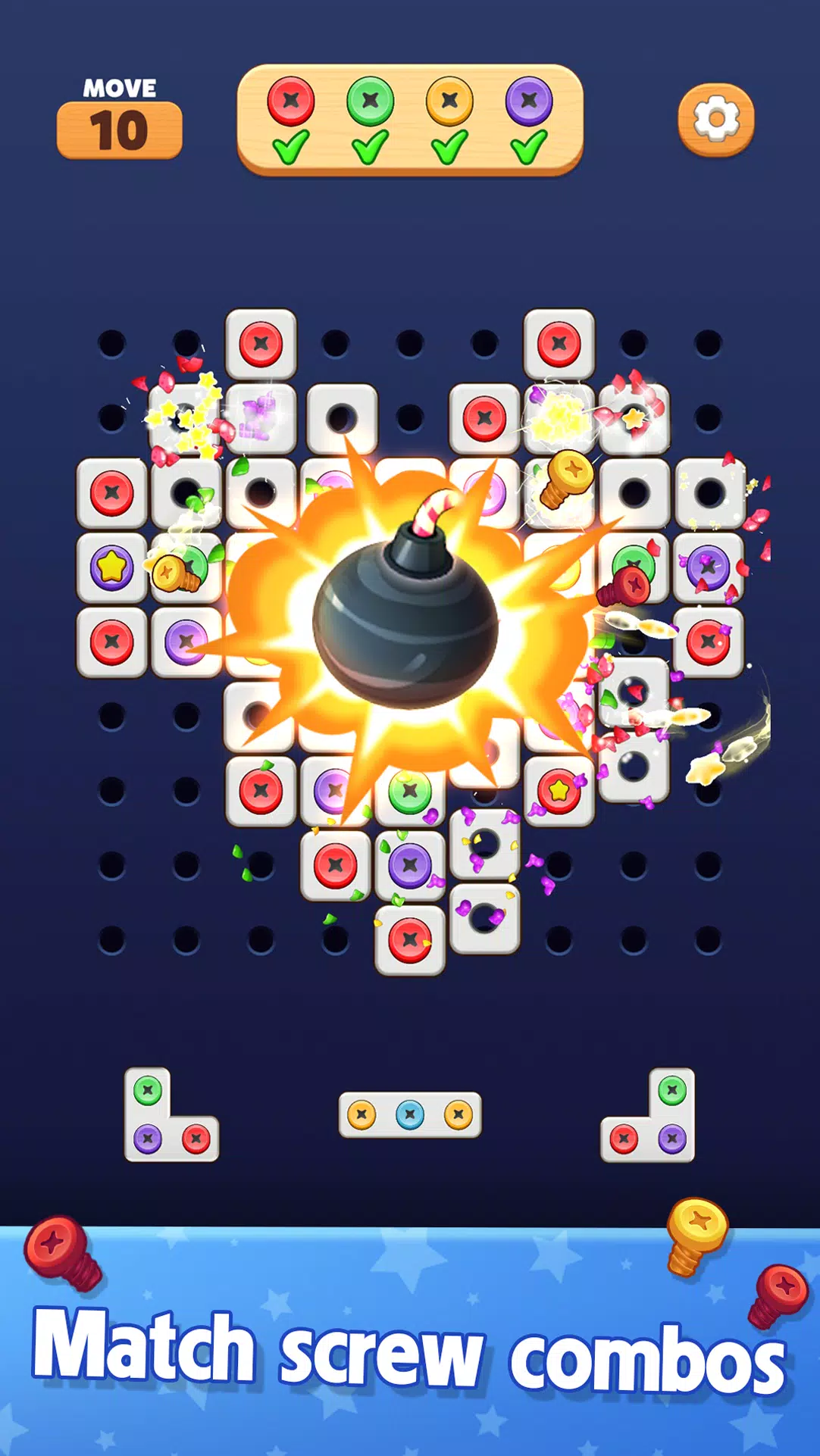 Screw Blast: Match The Bolts Tangkapan skrin 4