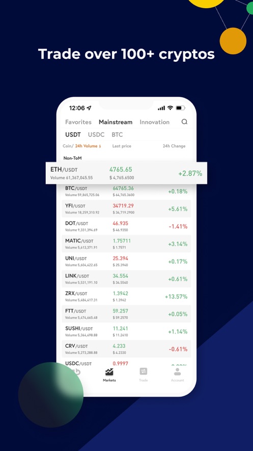 ABCC Exchange Schermafbeelding 2