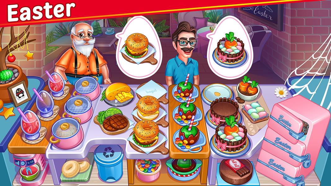 Halloween Street Food Shop Restaurant Game Скриншот 3