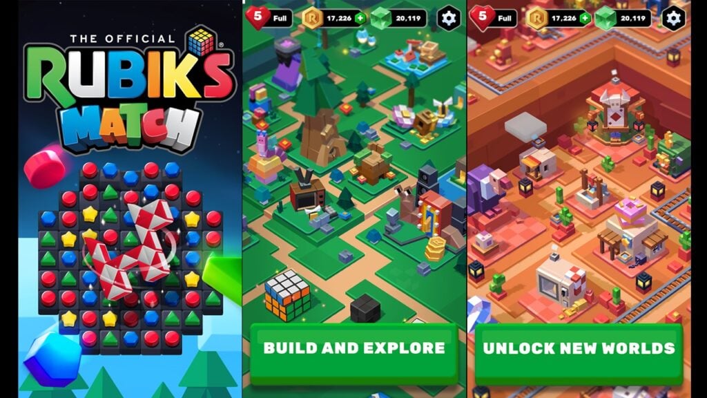 Ang Rubik's Match 3 ay isang laro ng cube ng Digital Rubik na may isang twist!