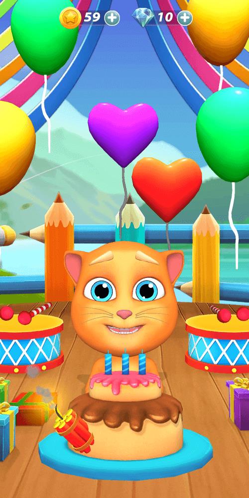 Virtual Pet Tommy - Cat Game Captura de tela 1
