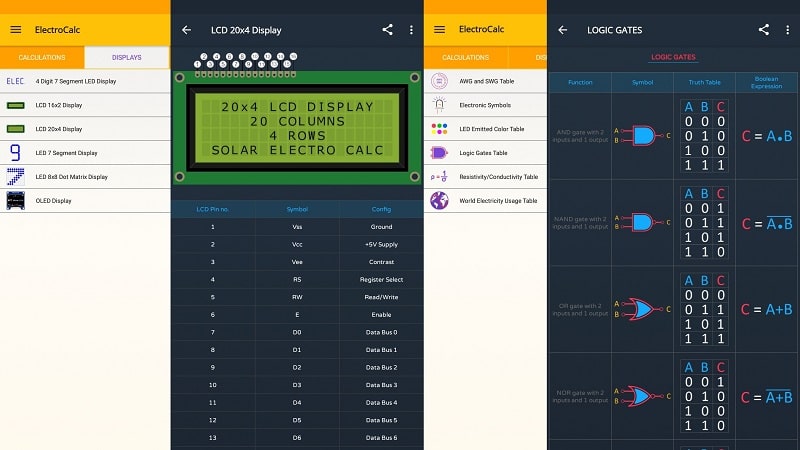 ElectroCalc Screenshot 3