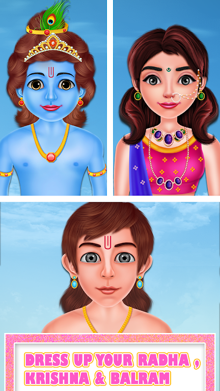 Cute Radha Fashion Makeover Captura de pantalla 3