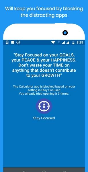 Stay Focused - Bloqueador apps Captura de pantalla 1