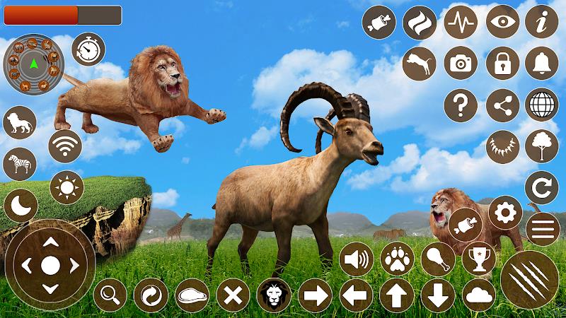 Lion Games 3D Animal Simulator Capture d'écran 2