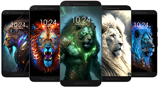 Lion Wallpaper HD Tangkapan skrin 3