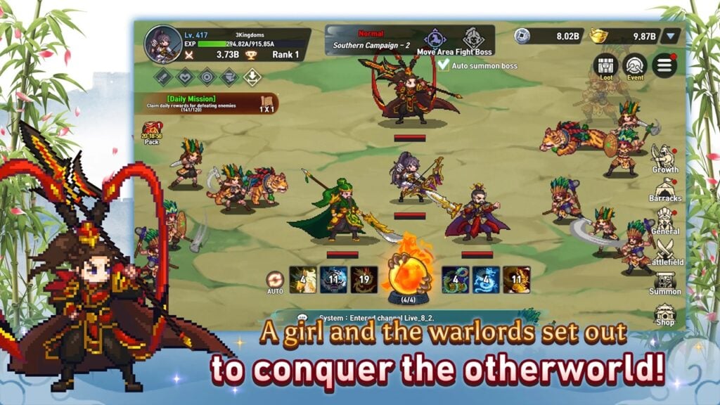 Android Menggunapakai RPG Berinspirasikan Dynasty Legends: Otherworld Three Kingdoms