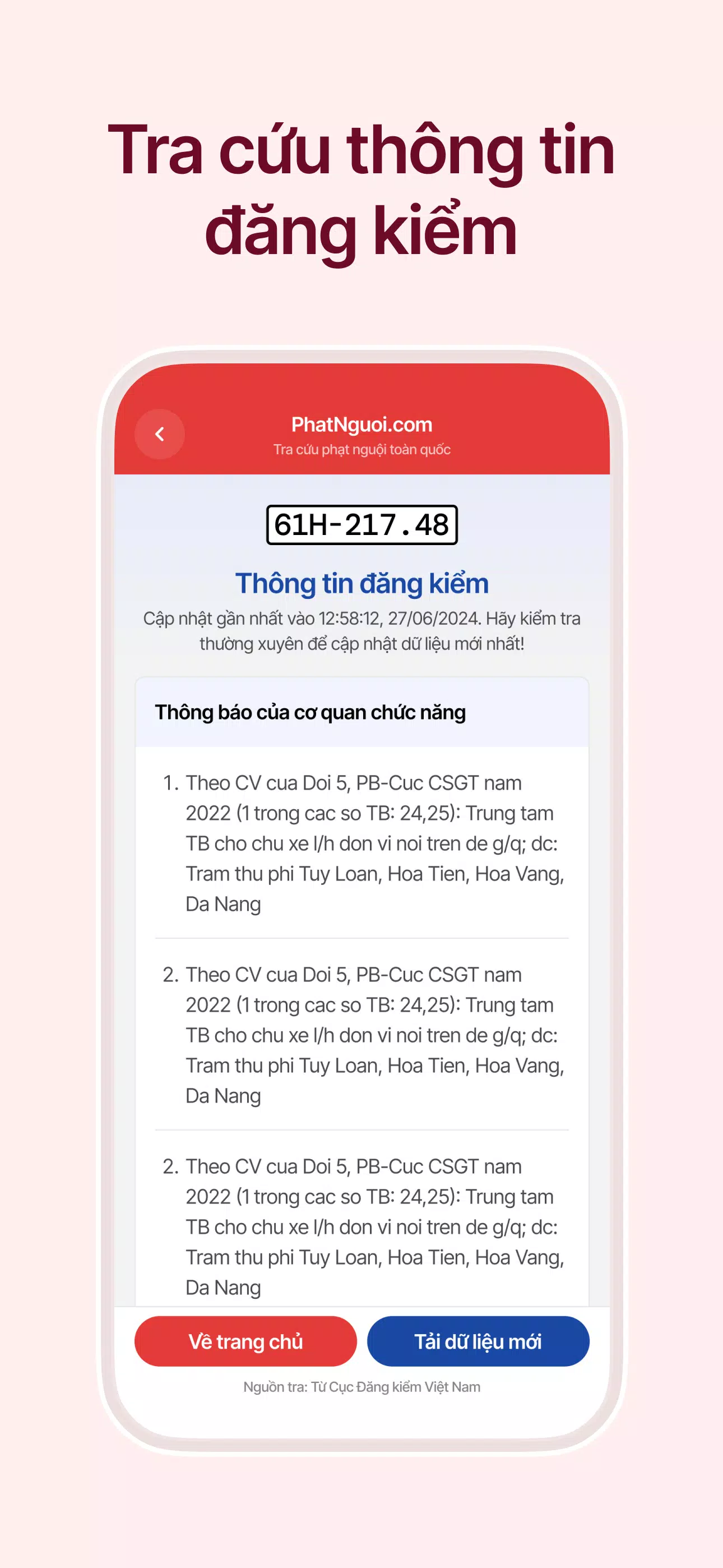 Vietnamese Cold Penalty Lookup Captura de tela 4