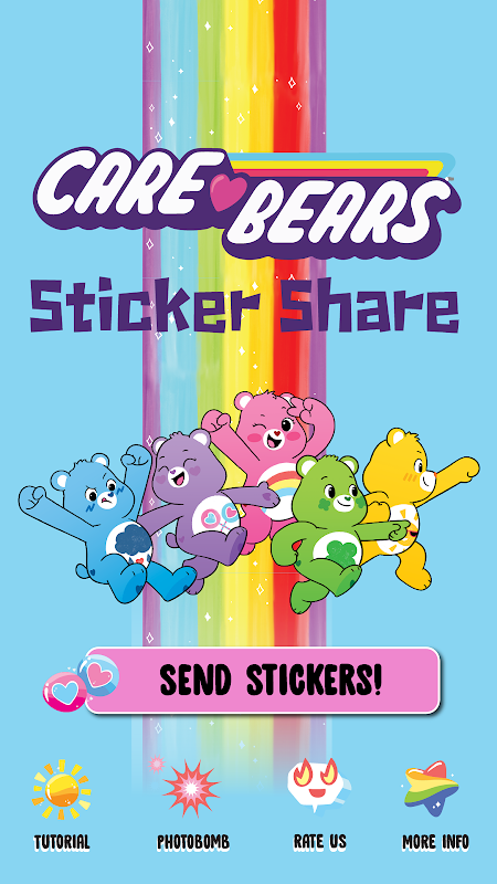 Care Bears Sticker Share Ảnh chụp màn hình 2