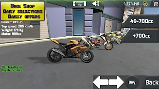 Motorbike 3D Drag Race 스크린샷 2