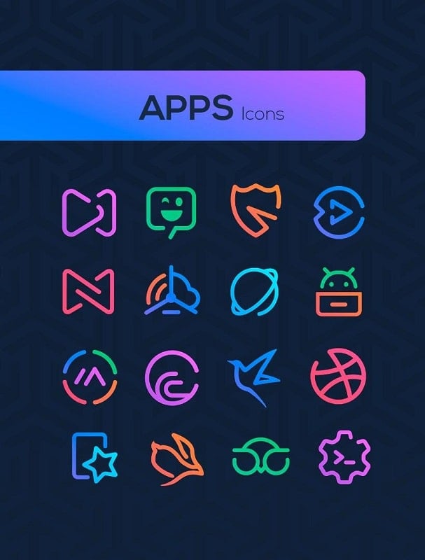 Linebit – Icon Pack Tangkapan skrin 2