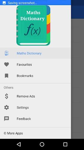 Maths Dictionary Captura de pantalla 1