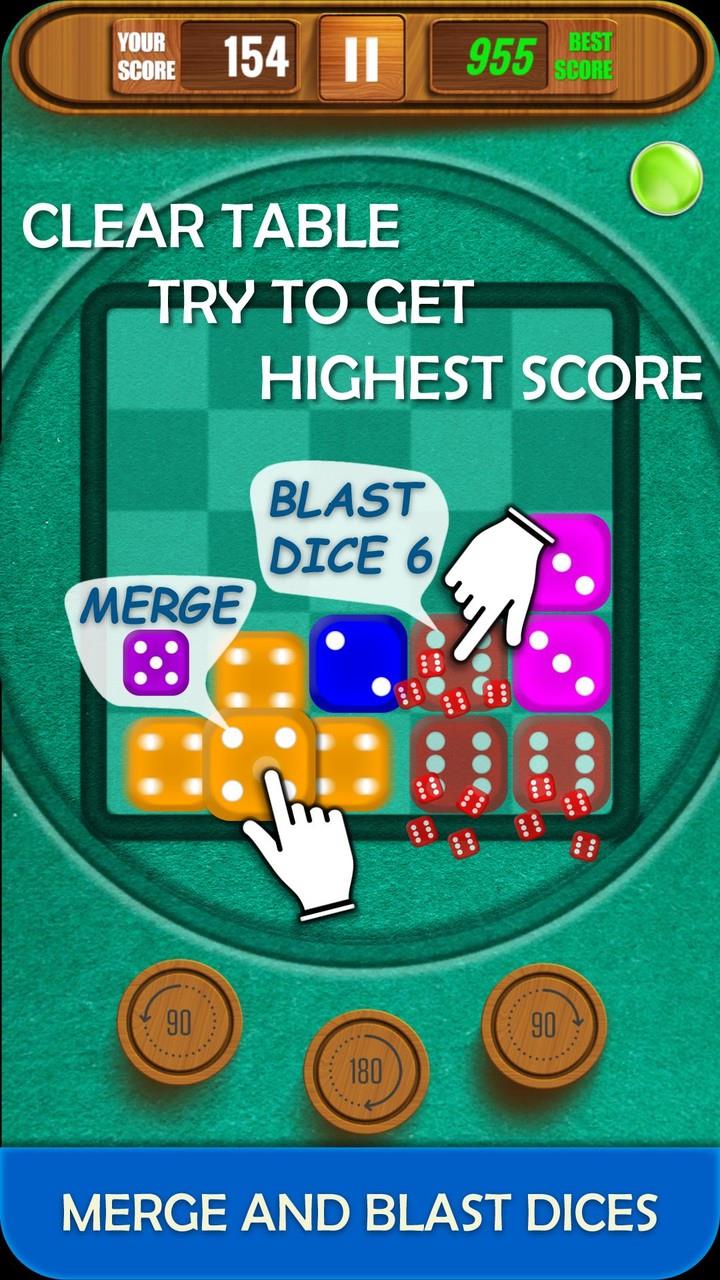 Dice Merge And Blast Puzzle Tangkapan skrin 3