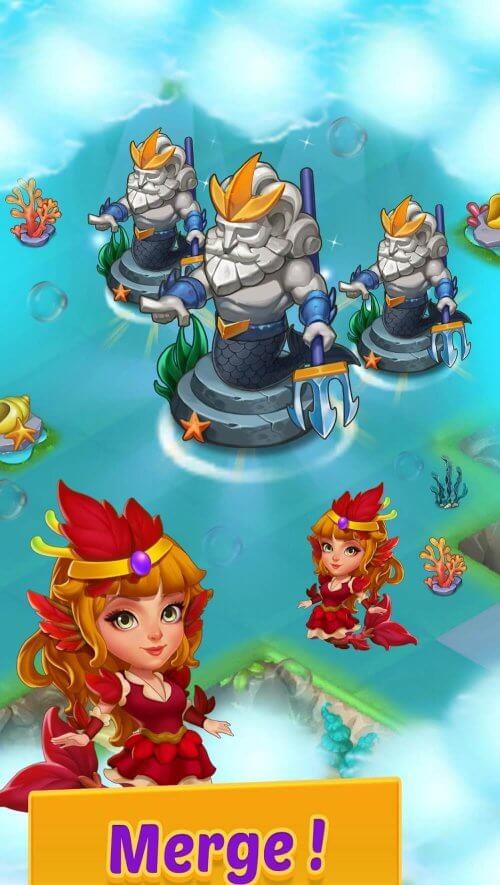 Merge Mermaids-magic puzzles Capture d’écran 1