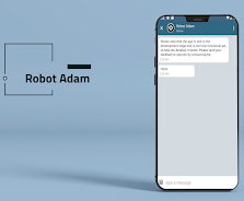 Talk to the talking robot Adam Tangkapan skrin 1