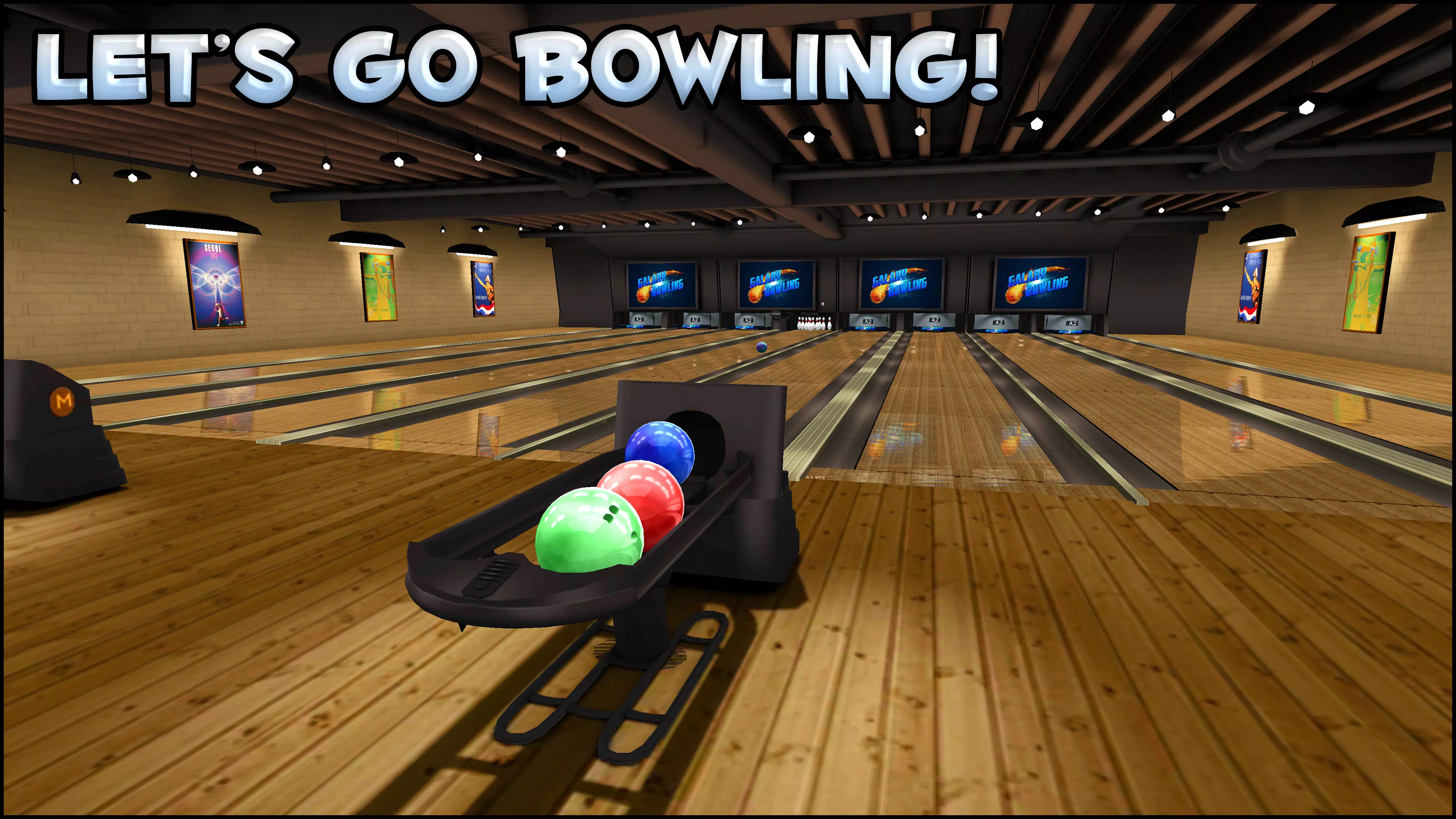 Galaxy Bowling 3D Скриншот 1