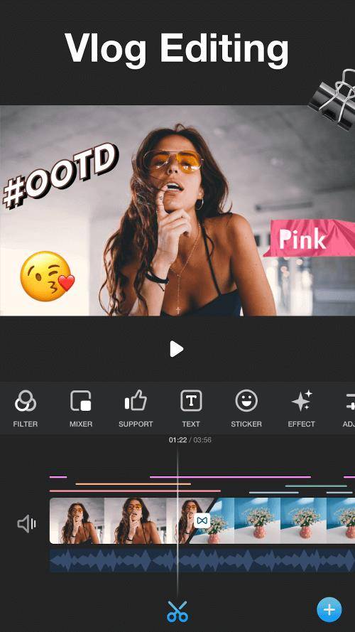 Vlog video editor maker: VlogU Screenshot 1