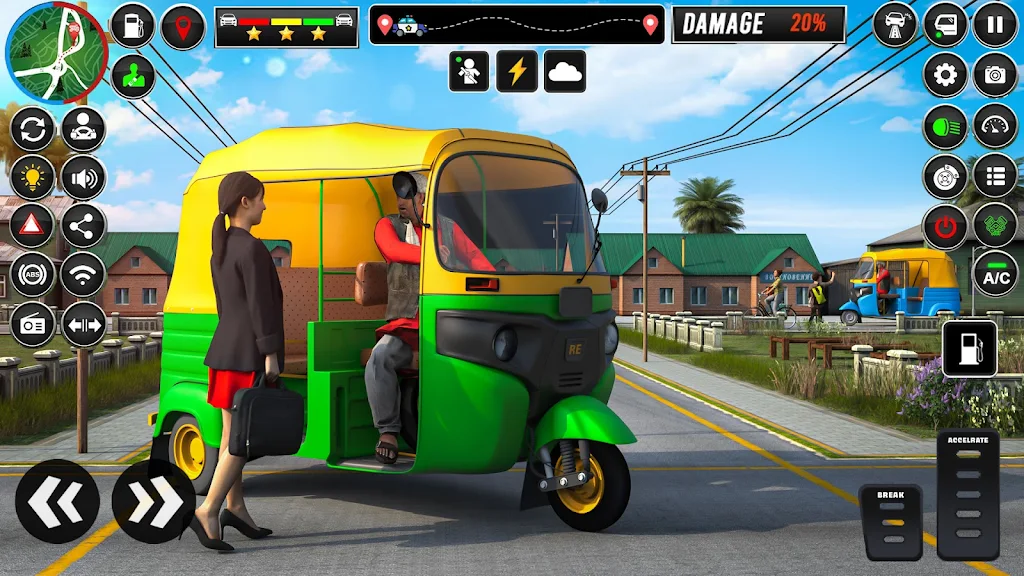 US Auto Rickshaw: Driving Game Captura de pantalla 2