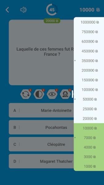 Millions Quiz - Français Ảnh chụp màn hình 4