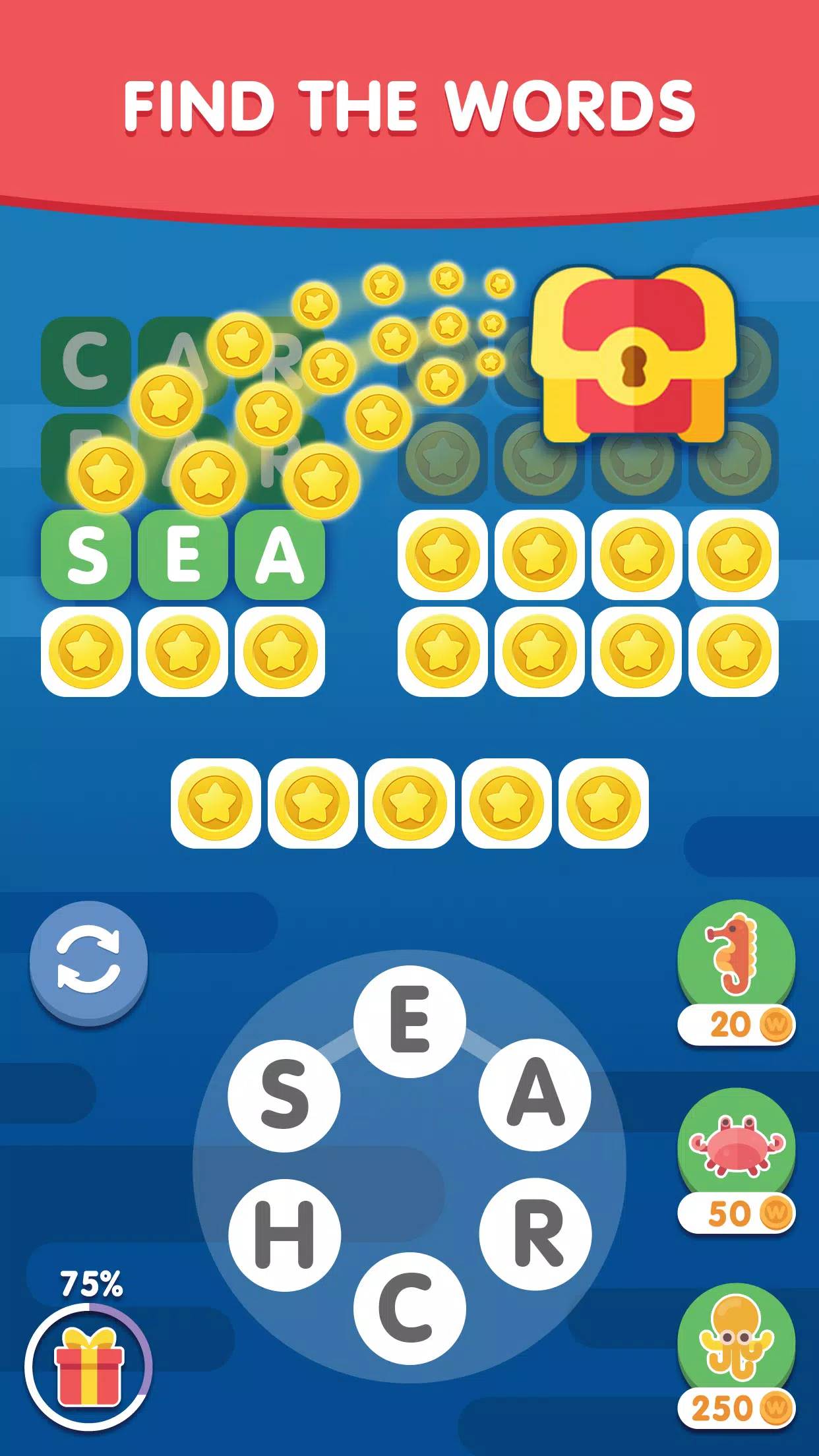 Word Search Sea: Word Puzzle应用截图第1张