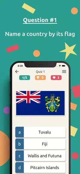 Flags Quiz:  World Geo Trivia ဖန်သားပြင်ဓာတ်ပုံ 2