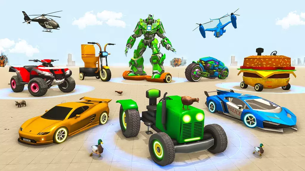 Police Tiger Robot Car Game 3d স্ক্রিনশট 4