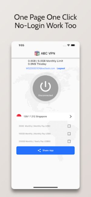 ABC VPN - Very Easy Good VPN Tangkapan skrin 1