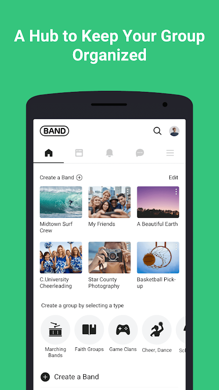 BAND - App for all groups Schermafbeelding 1