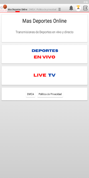 Schermata Mas Deportes Online 2