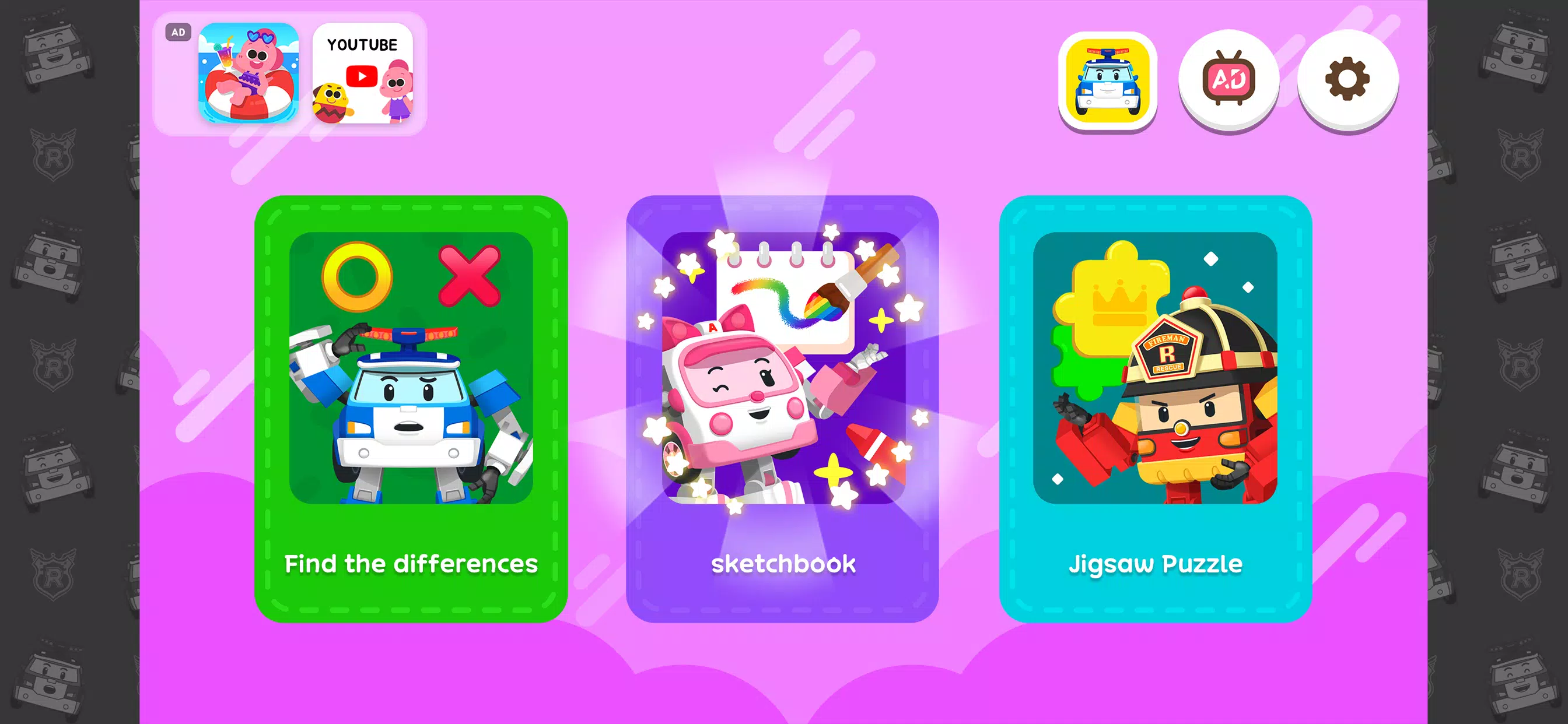 Poli Coloring & Games - Kids Captura de tela 1