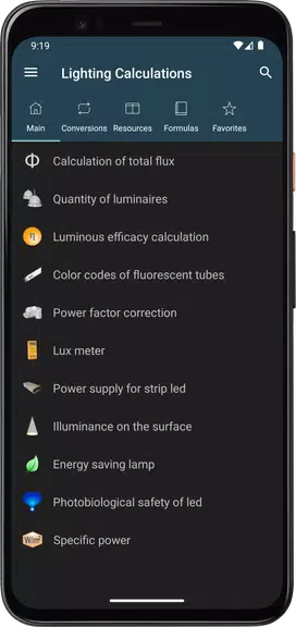 Lighting Calculations ภาพหน้าจอ 1