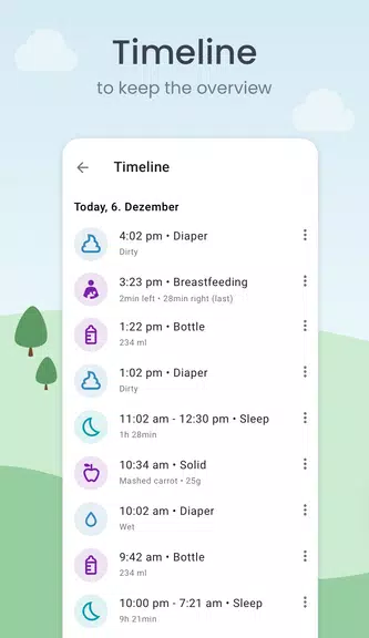 Baby Tracker: Sleep & Feeding Ekran Görüntüsü 3