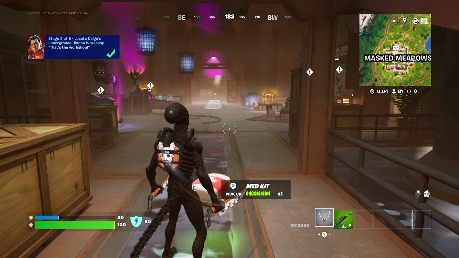Fortnite에서 Daigo의 지하 숨겨진 작업장을 찾는 방법