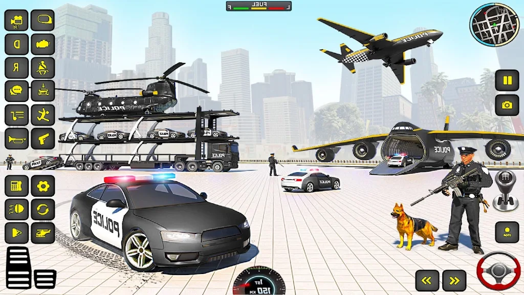 Police Truck Transport Game Ảnh chụp màn hình 2