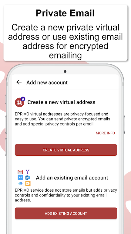 EPRIVO Private Email w& Voice Schermafbeelding 3