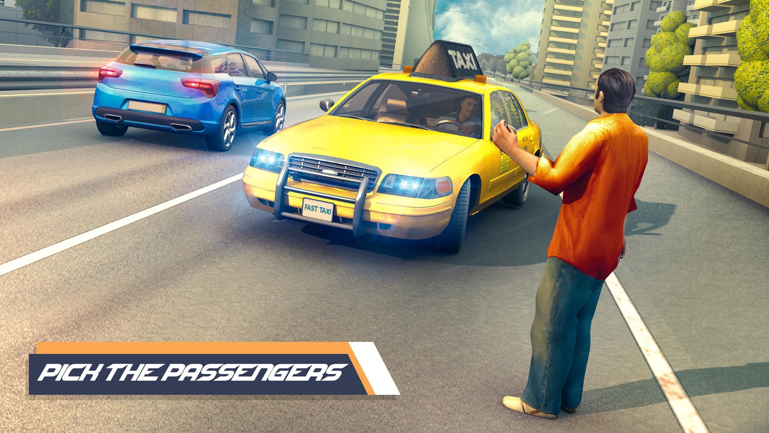 US City Taxi Games - Car Games ภาพหน้าจอ 1