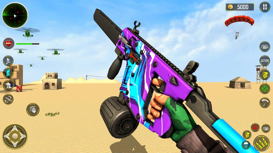 FPS Shooting game 3d gun game Captura de tela 1