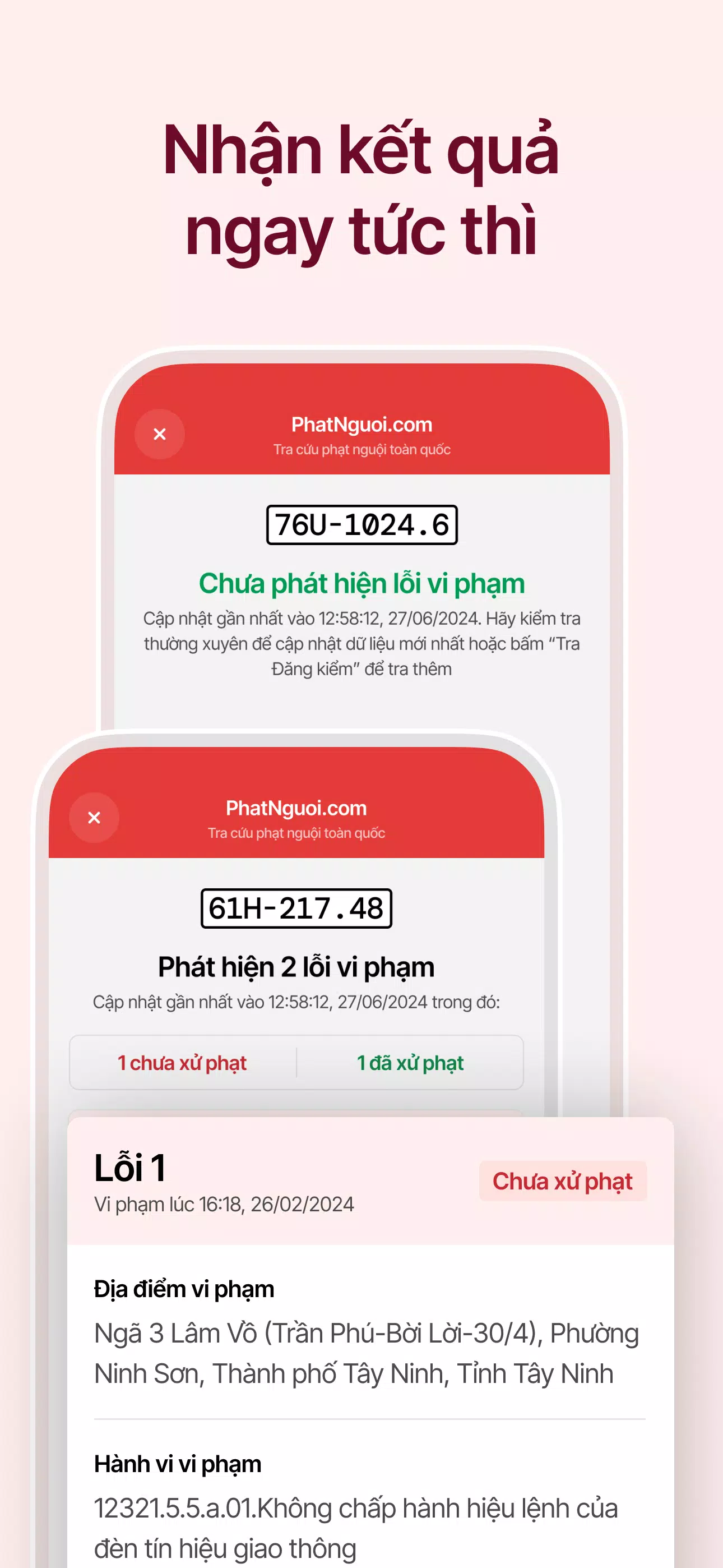 Vietnamese Cold Penalty Lookup Captura de tela 3